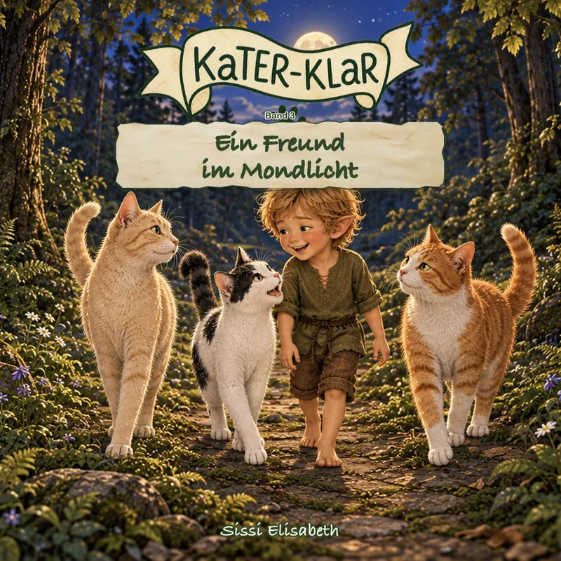 Cover: Kater-Klar Band 3, Ein Freund im Mondlicht